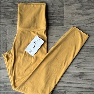 NWT Nike Small Yoga Leggings in Mustard Yellow